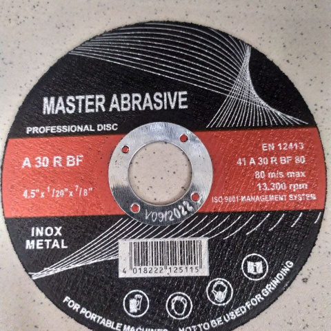 Disc pe metal 125*1.6 Masteroff