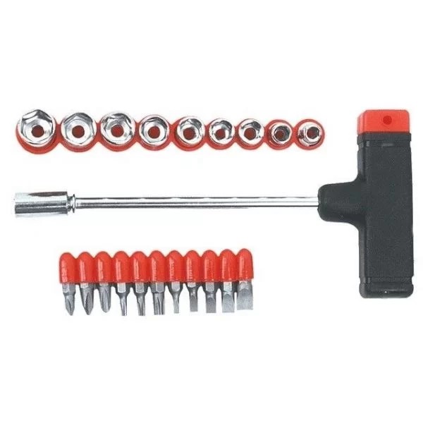 Capete surubelnite tubulare maner set 22 buc. TopTools