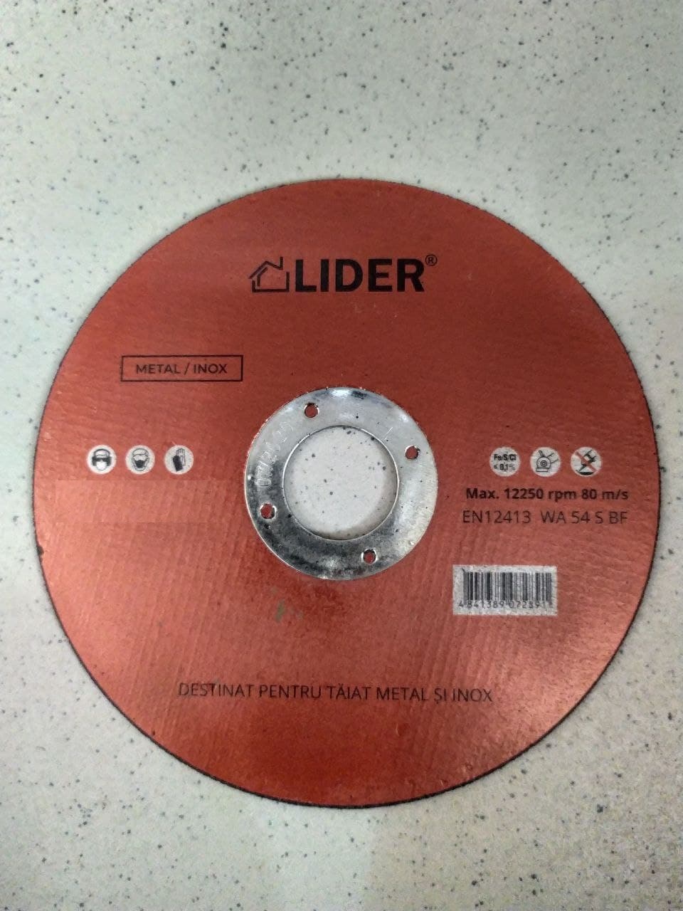 Disc pe metal 125*1.0 Lider Universal