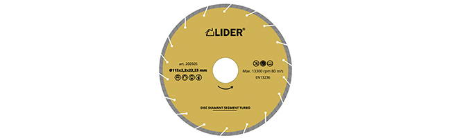 Disc diamant 180*2,6*22,23mm LIDER Segment Turbo
