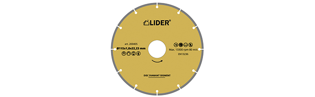 Disc diamant 180*2,2*22,23mm LIDER Segment