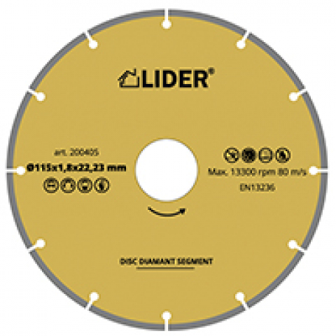Disc diamant 125*1,8*22,23mm LIDER Segment
