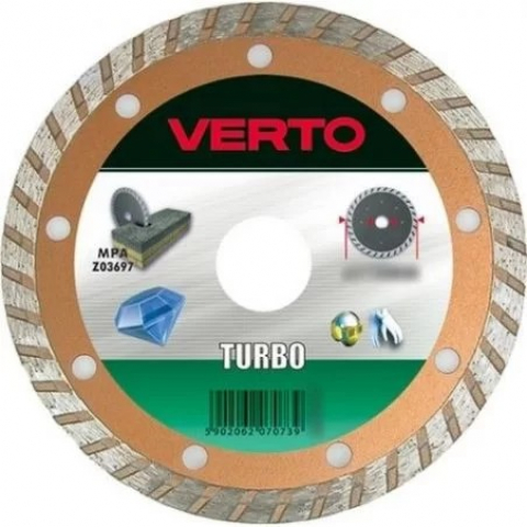 Диск алмазный Verto 125мм Turbo