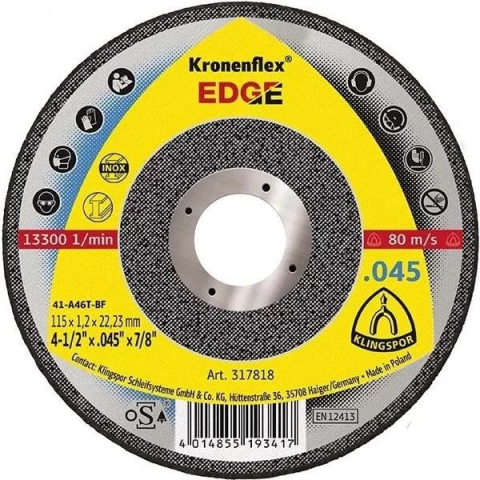 Disc pe metal 125*1.0 Kronenflex