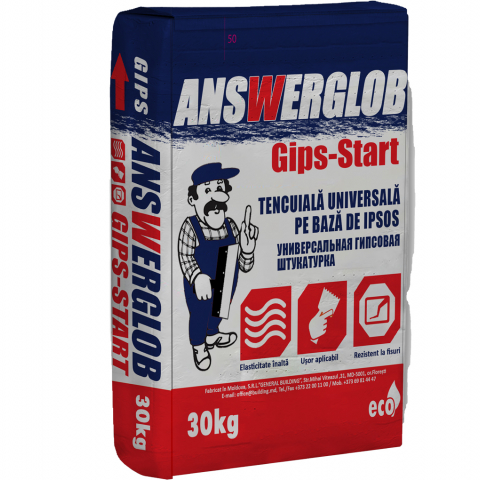 Шпаклевка Answerglob Gips-Start 30kg